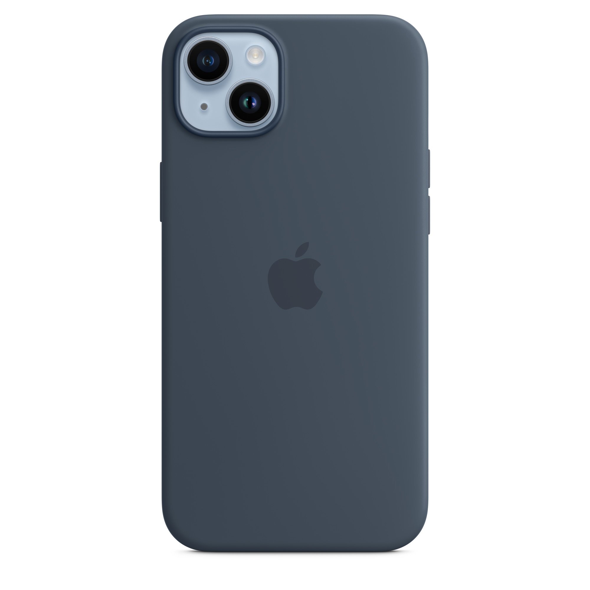 Husa de protectie Apple Silicone Case with MagSafe pentru iPhone 14 Plus, Storm Blue