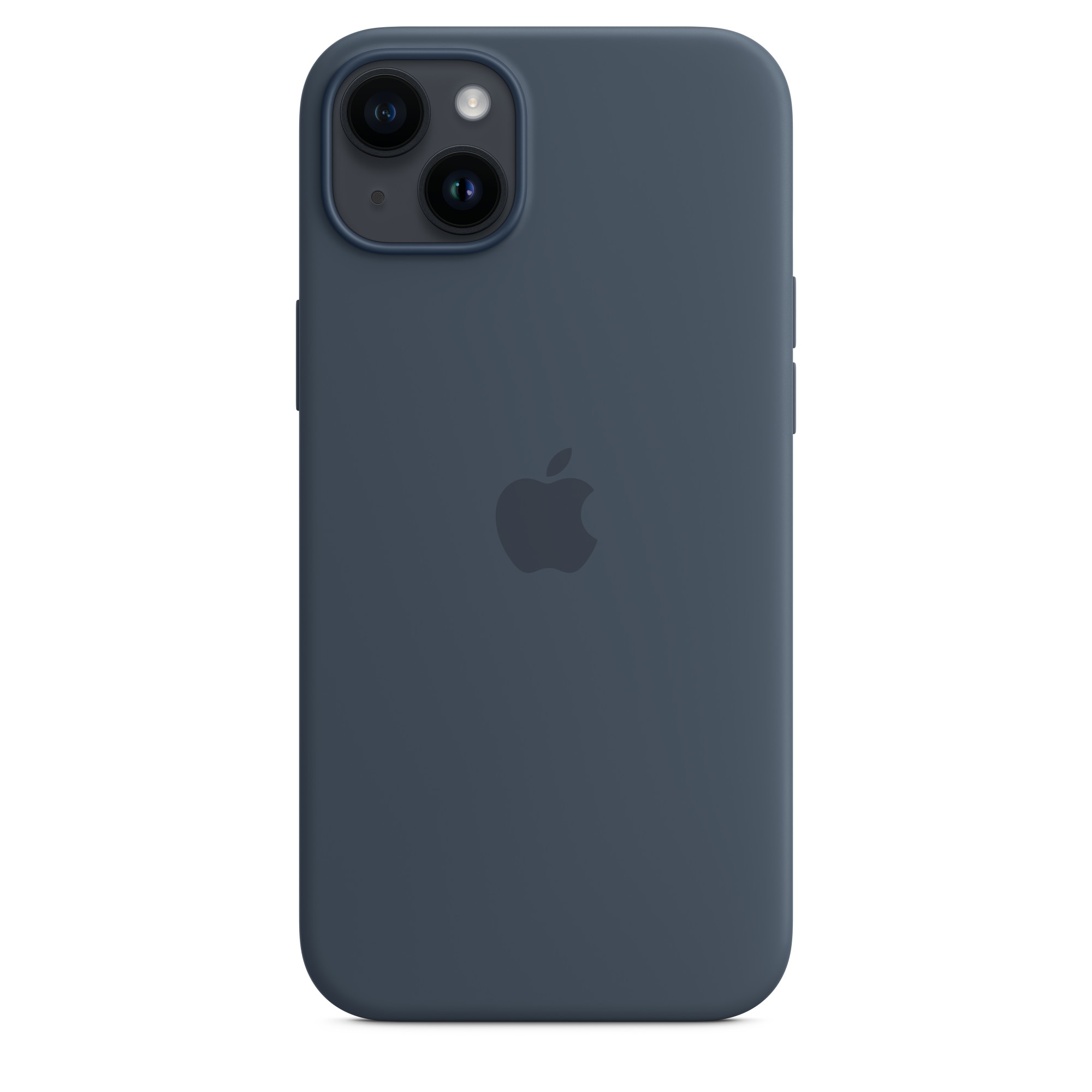 Husa de protectie Apple Silicone Case with MagSafe pentru iPhone 14 Plus, Storm Blue