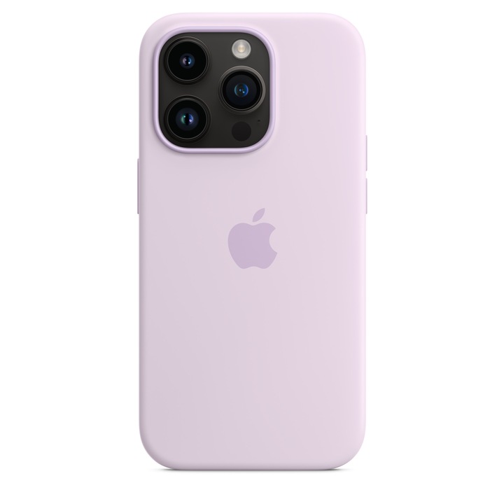 Предпазен калъф Apple Silicone Case with MagSafe за iPhone 14 Pro, Lilac