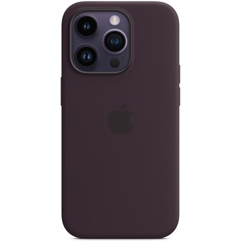 Husa de protectie Apple Silicone Case with MagSafe pentru iPhone 14 Pro, Elderberry