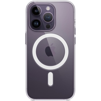 Husa de protectie Apple Clear Case with MagSafe pentru iPhone 14 Pro, Transparent Husa de protectie Apple Clear Case with MagSafe pentru iPhone 14 Pro, Transparent
