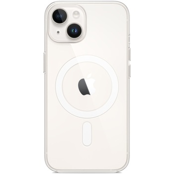 Husa de protectie Apple Clear Case with MagSafe pentru iPhone 14, Transparent Husa de protectie Apple Clear Case with MagSafe pentru iPhone 14, Transparent