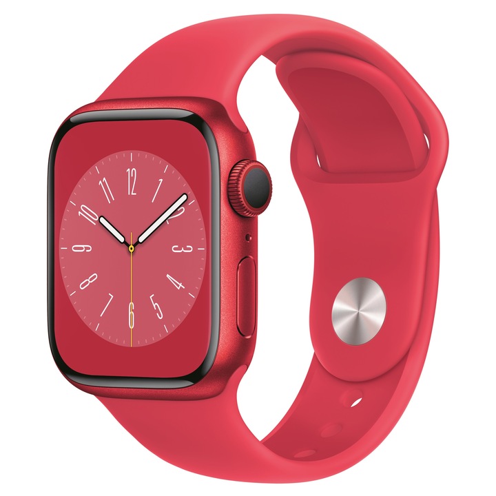Apple Watch Series 8 Cellular, 45mm, (PRODUCT)RED alumínium tok, (PRODUCT)RED sportszíjjal