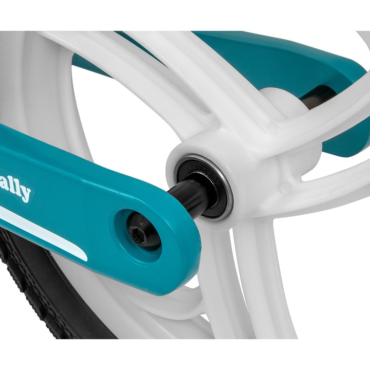 Bicicleta de echilibru pentru copii Milly Mally Galaxy, Cadru din magneziu, 12", Albastru