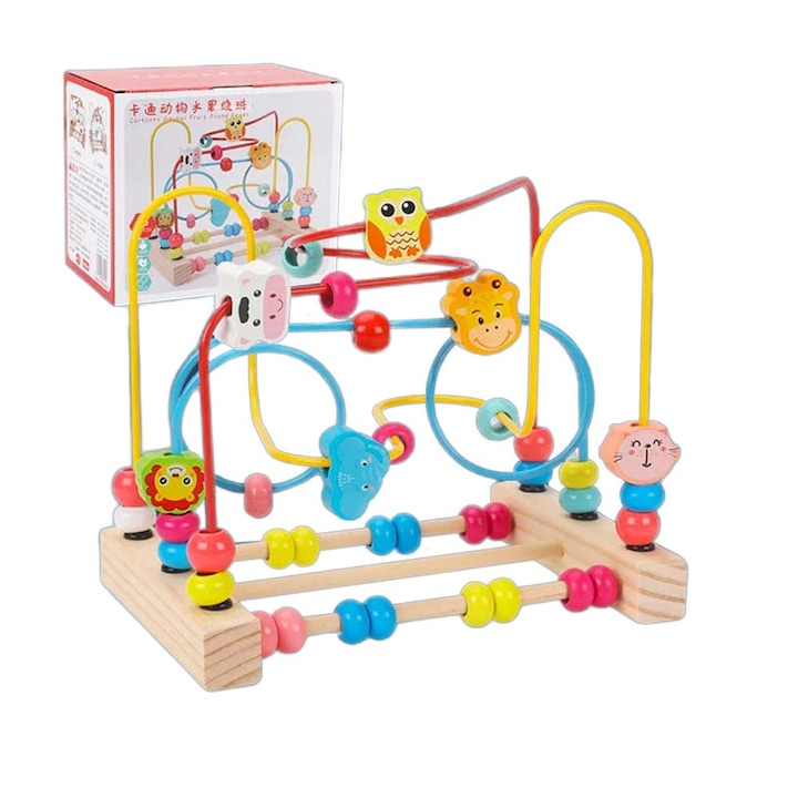 Labirintus labdákkal, Montessori Abacus boldog állatokkal