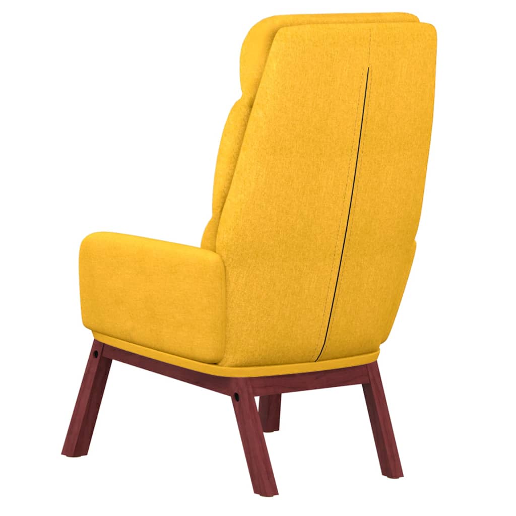 Релакс стол vidaXL, Горчица жълто, 70 x 77 x98 см, Текстил - eMAG.bg