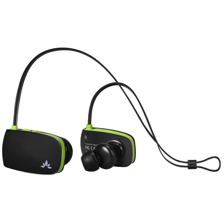 Avantree Sacool In-Ear mikrofonos fülhallgató, Bluetooth, Fekete