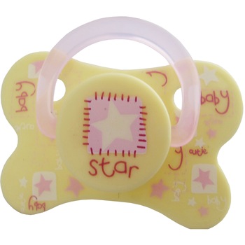 Suzeta silicon Primii Pasi ortodontica, bugs/stars, 6L+, Galben Suzeta silicon Primii Pasi ortodontica, bugs/stars, 6L+, Galben