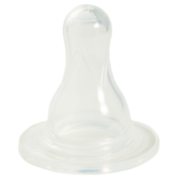 Tetine silicon Primii Pasi curgere medie, 2 buc/blister
