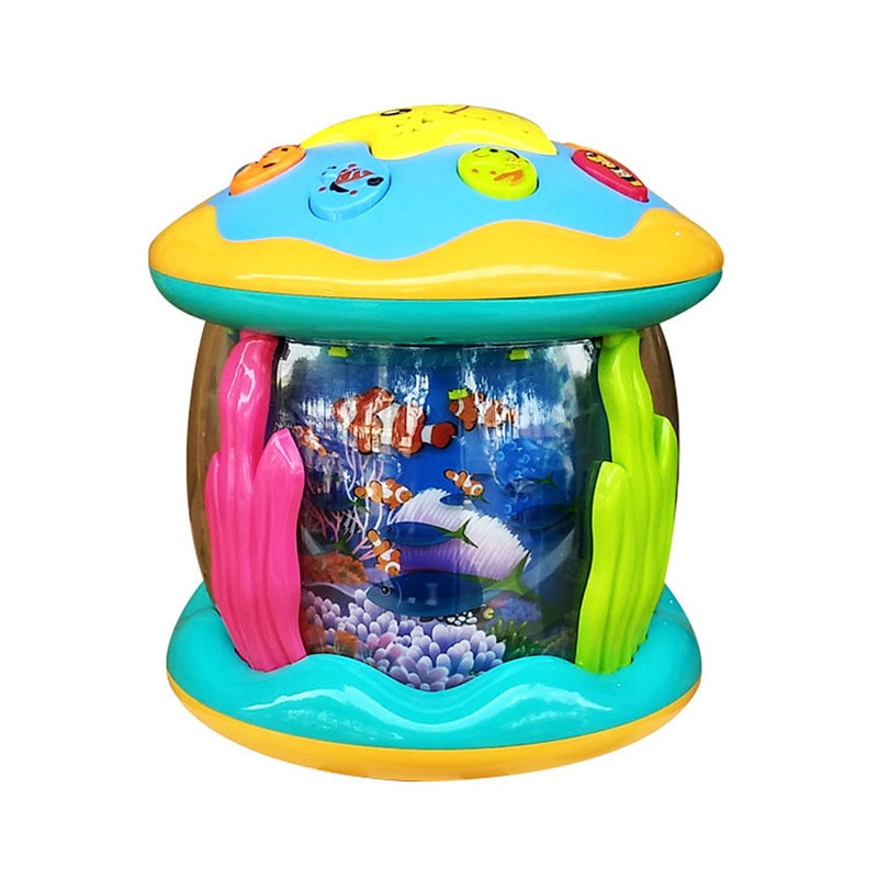 Lampa muzicala, proiectie ocean