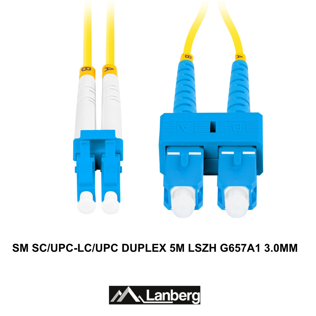 threaten Detective Tap Cablu retea fibra optica cu lungime 5 m si conectori SC/UPC-LC/UPC, Lanberg  Z43317, SM, DUPLEX 3.0MM G657A1 LSZH, galben - eMAG.ro