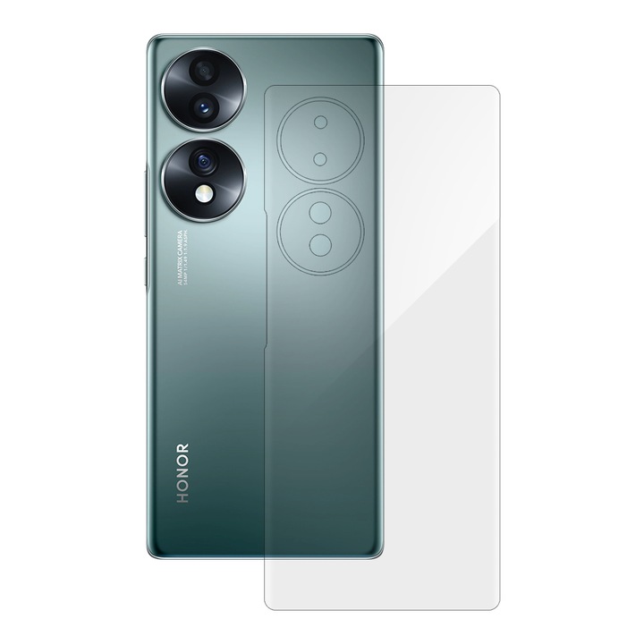 SILKASE hátsó szilikon fólia védőfólia Honor 70 számára