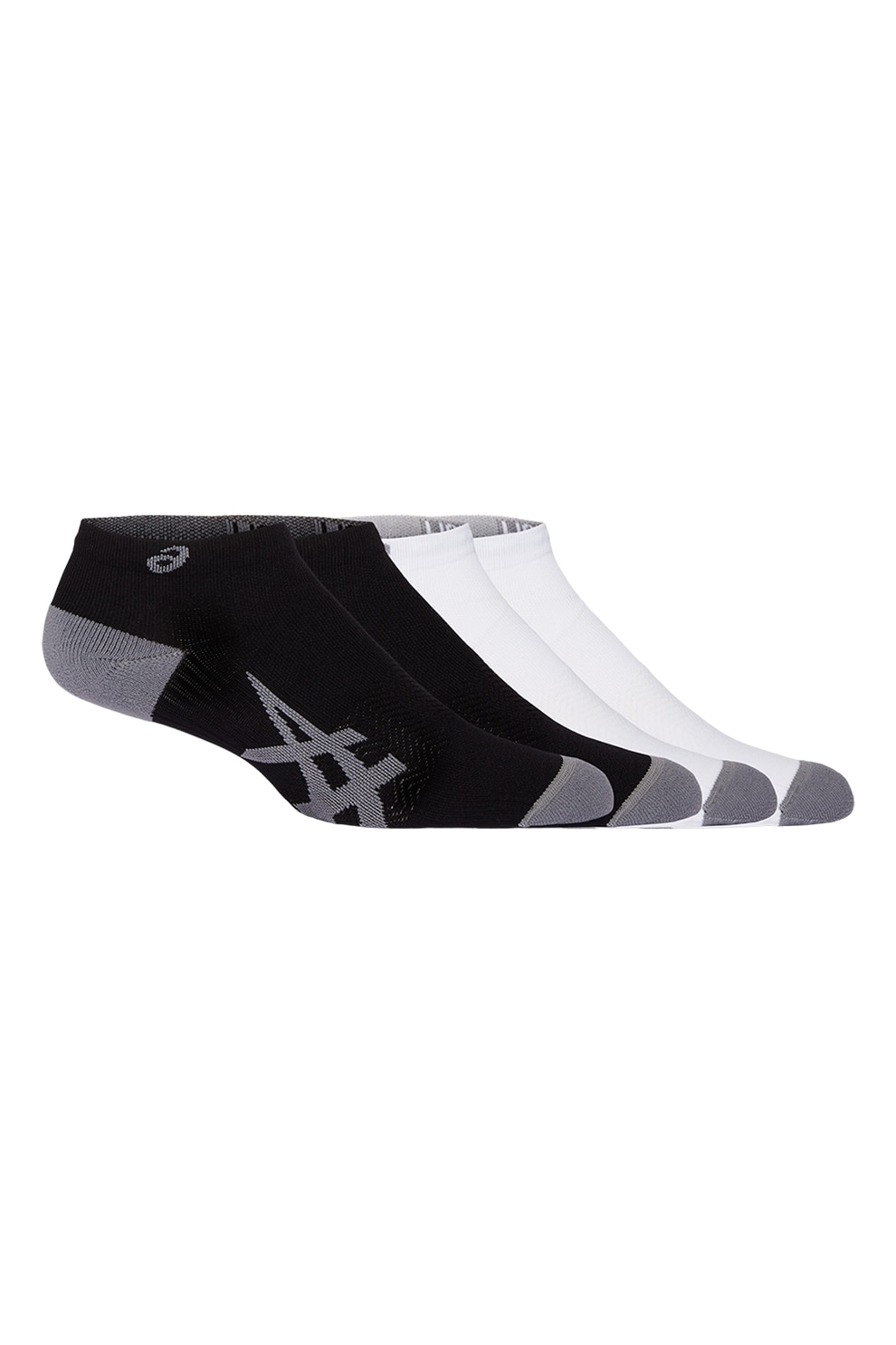 Asics, Унисекс чорапи за бягане - 2 чифта, Бял, Черен, 35-38 - eMAG.bg
