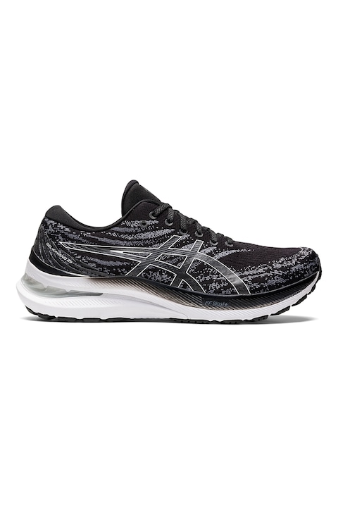 Asics, Pantofi din material textil pentru alergare Gel-Kayano 29, Alb/Negru stins