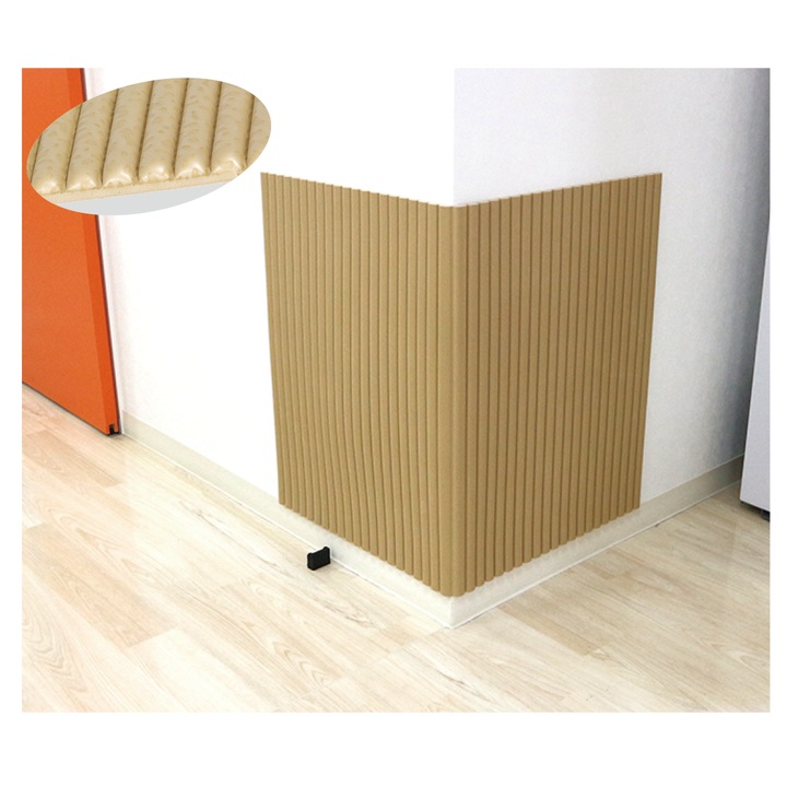 Защитен панел за стени на детската стая, дунапрен, 6 мм, бежов