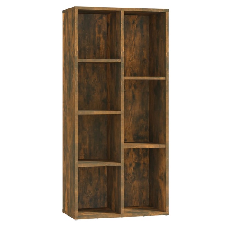 vidaXL библиотека, опушен дъб, 50x25x106 см