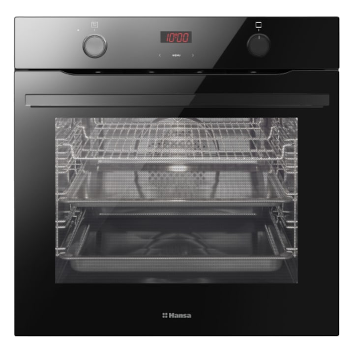 Cuptor incorporabil Electrolux EOF3H00BX, display LED, 65 l, Aqua Clean, Grill, clasa energetica A, 59 cm, negru
