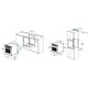 Pachet Pyramis PYRBASE BLACK COMPLETE, cuptor electric 5 functii, plita cu gaz, hota decorativa sticla neagra, chiuveta granit si baterie