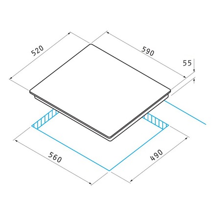 Pachet Pyramis SMARTLINE BASIC Ecoline Glass, cuptor electric 3 functii, plita cu gaz si hota telescopica