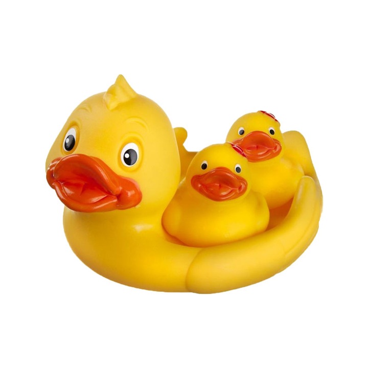Set 3 jucarii pentru baie Hencz Toys Ratuste 512-R, Galben