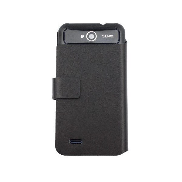 Husa Book Doormoon din piele naturala pentru ZTE V967S, Negru