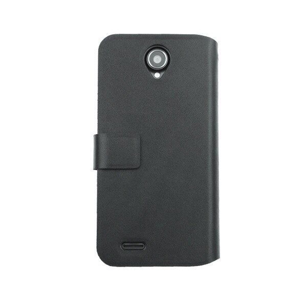 Husa Book Doormoon din piele naturala pentru Lenovo A830, Negru