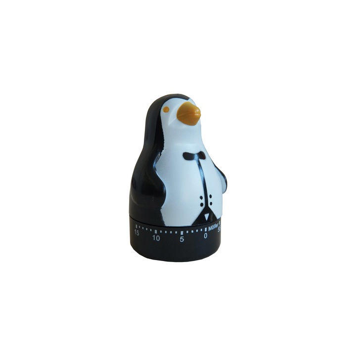 Ceas de bucatarie Möller, Mecanic, 60 Min, Plastic, Pinguin