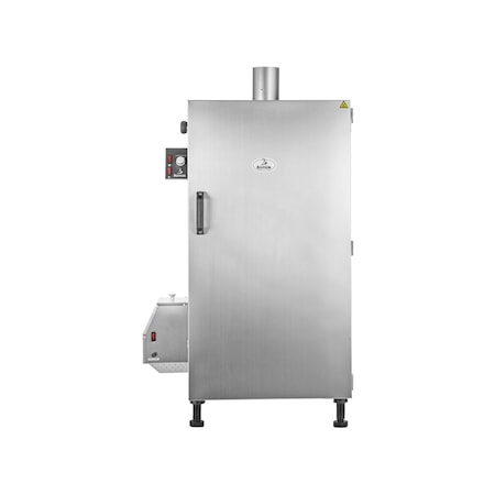 Afumatoare Borniak, Inox, 150 l, Capacitate 20 kg carne, 63 x 52 x 122 cm, Argintiu
