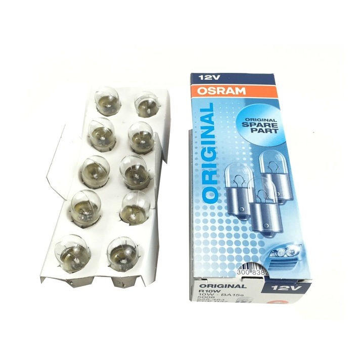 Set 10 becuri semnalizatoare Osram 10677 12 V, R10W