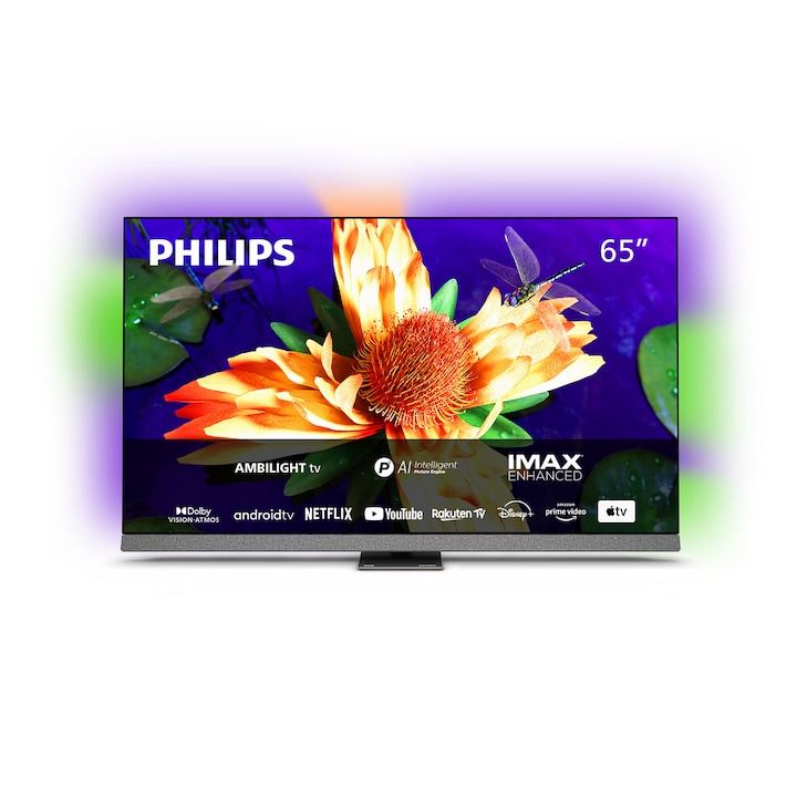 Телевизор Philips OLED 65OLED907/12, 65" (164 см), Smart Android, 4K Ultra HD 120Hz, Клас G
