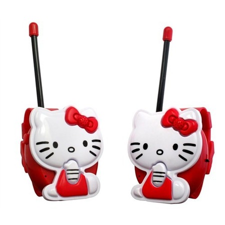 Walkie - Talkie Hello Kitty 3D Walkie Talkie Set Voor Meisjes – Bereik Tot 50 Meter, Inclusief My Melody, Officiële Licentie My Melody Speelgoed