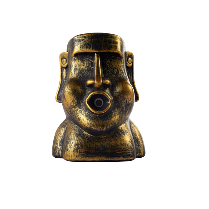 Ultrahangos párásító, kő szobor, USB, 220 ml bronz