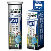Set 50 benzi de testare apa acvariu 7 in 1, JBL, Clor/nitrati/pH