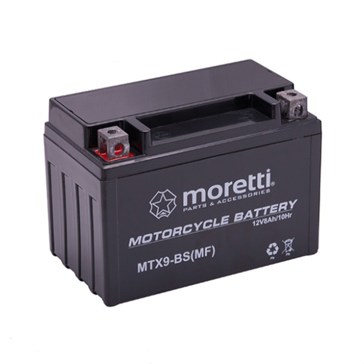 Baterie moto AGM MORETTI MTX9-BS 12V-8Ah