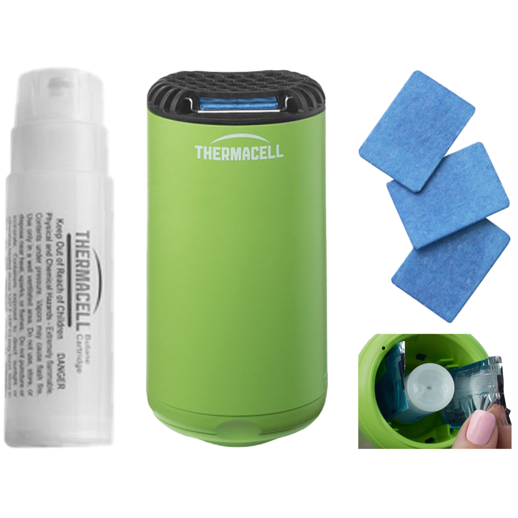 Репелент против комари/мухи, ThermaCELL, Patio Shield, светлозелен