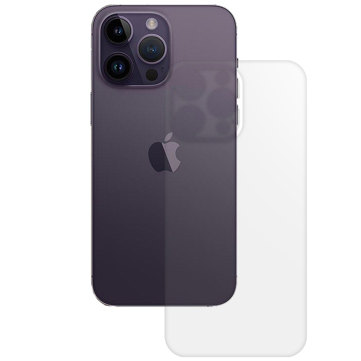 Матов протектор за гръб SILKASE за Apple iPhone 14 Pro Max, защита на гръб, силикон