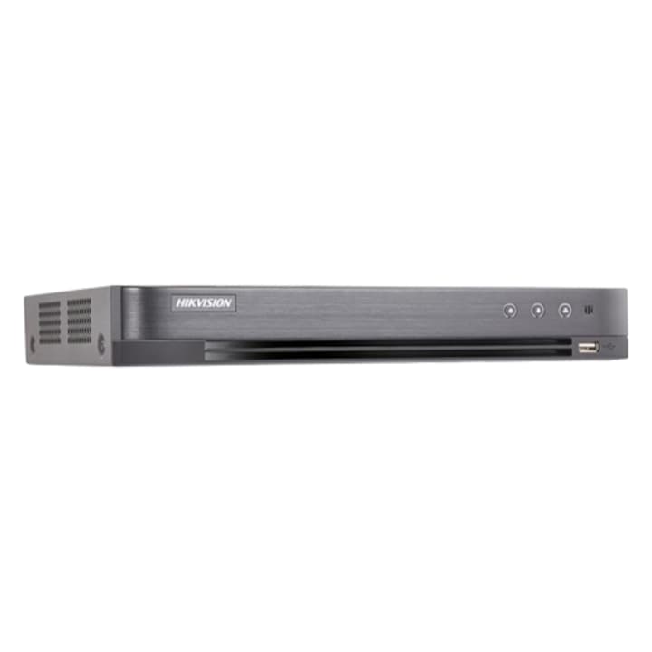 DVR 4 canale video 5MP, 4 canale Audio Over Coaxial, AcuSense, Hikvision iDS-7204HUHI-M1-S