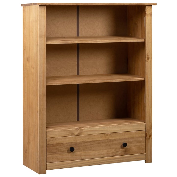 Zakito Europe Rustykalny рафтове, 3 рафта, чекмедже, борово дърво, естествено, 80x35x110 см