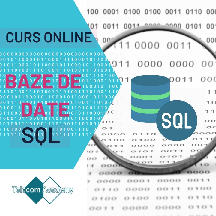 Curs Baze de Date SQL, Telecom Academy, 1 persoana, An 2022