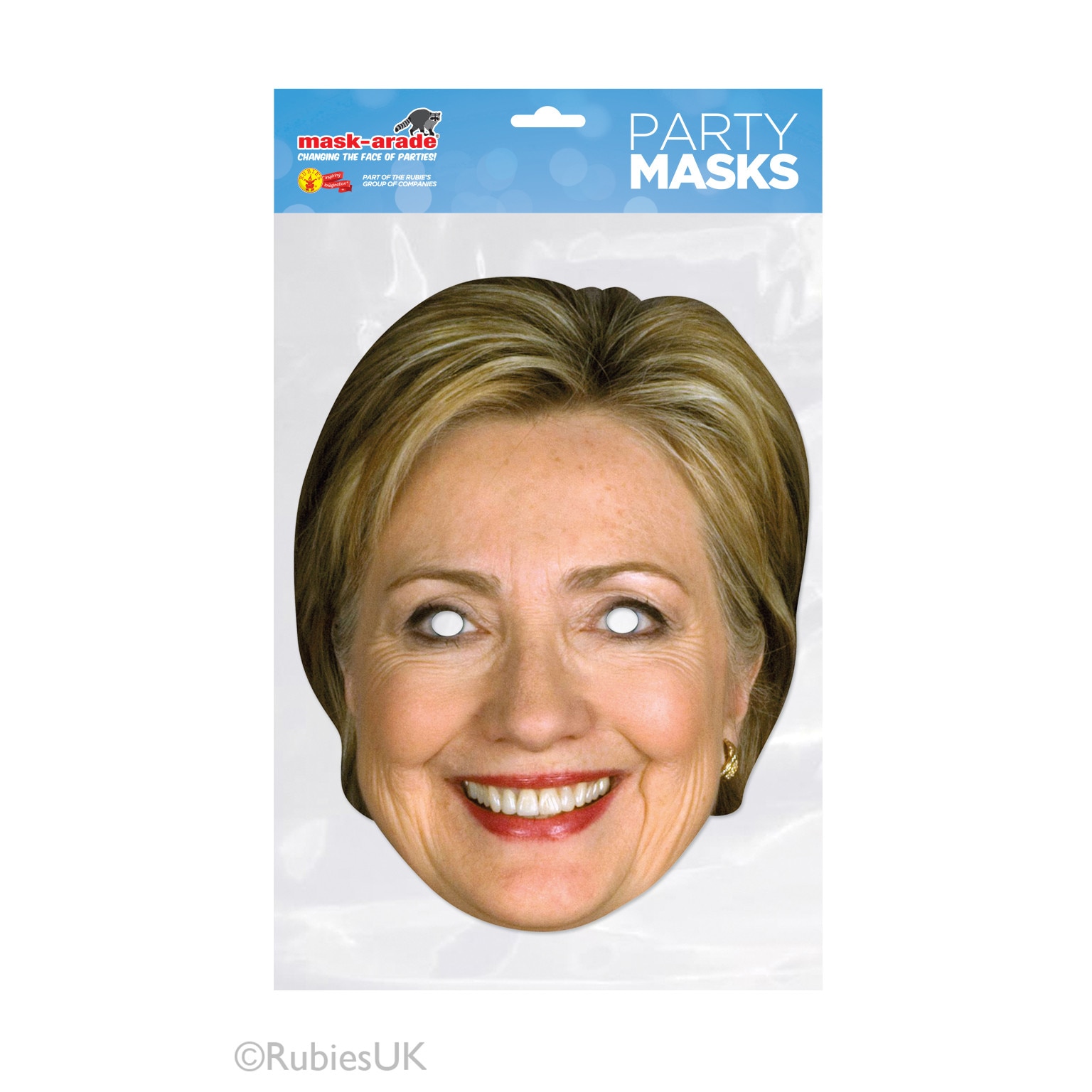 Masca carton Hillary Clinton