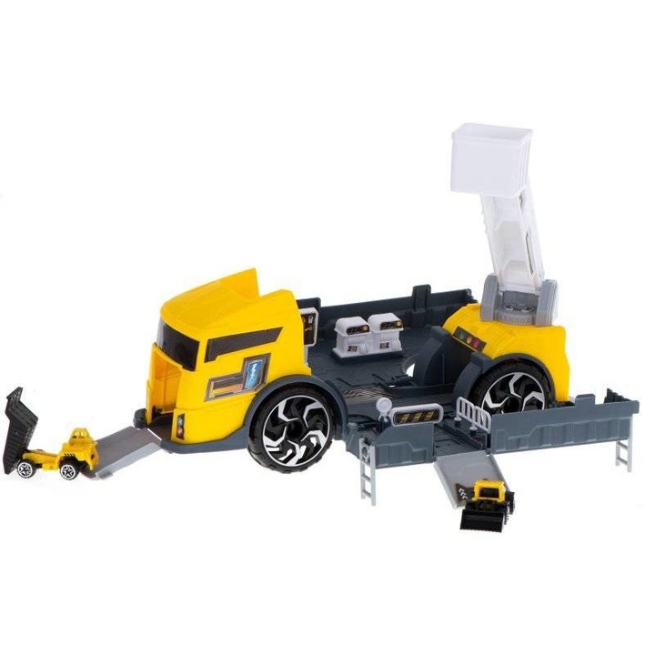 Camion 2 in 1 cu 2 autoturisme Galben