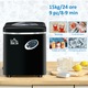 Aparat de facut cuburi de gheata Homcom, Rezervor 3.2 L, 230 V, 299 W, Negru