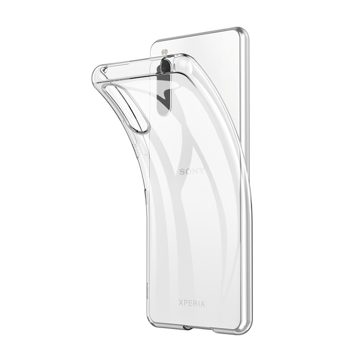 Силиконов калъф за Sony Xperia 10 II, Crystal Clear, Slim Fit, Ultra Protection Technology, Transparent