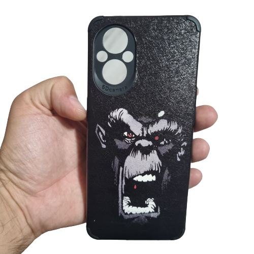 Husa silicon antisoc compatibila cu Oppo Reno 7 Lite, Monkey Design, TELGORBCS