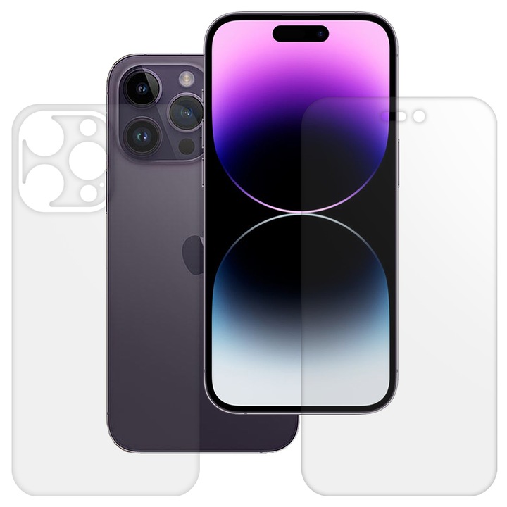 Комплект 2 матови фолиа SILKASE за Apple iPhone 14 Pro Max, защита на телефона, силикон