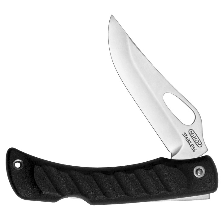 Mikov összecsukható zsebkés, rozsdamentes acél / polimer, 210 mm, 83 g, fekete / ezüst