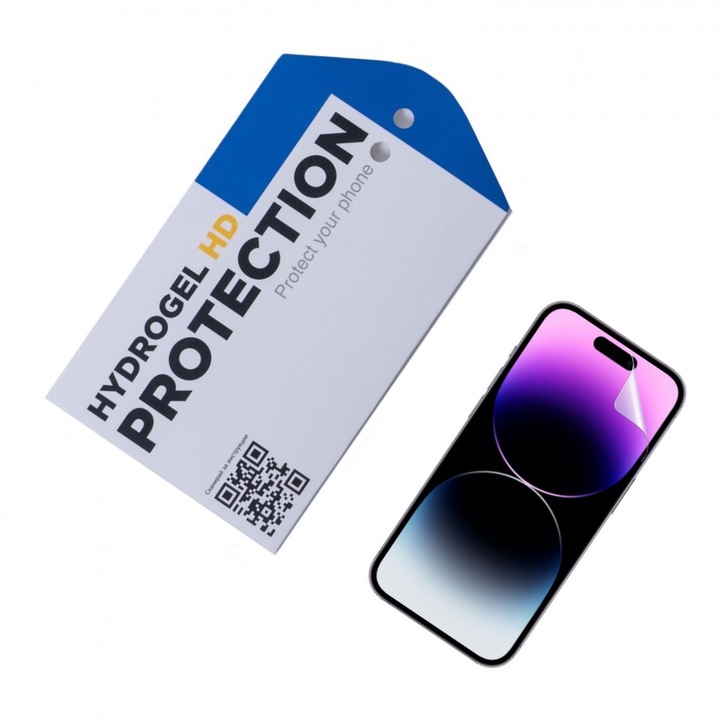 Удароустойчив протектор Ofisite за Apple iPhone 14 Pro Max, Hydrogel HD, покритие Blue Light защита за очите
