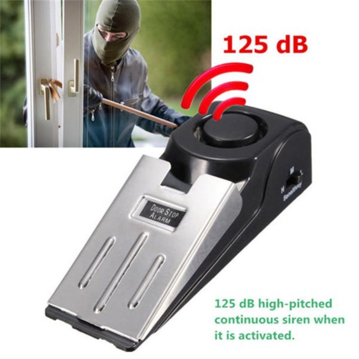Ajtóriasztó Digital One SP00475, Nyitásgátló ütköző, Fekete