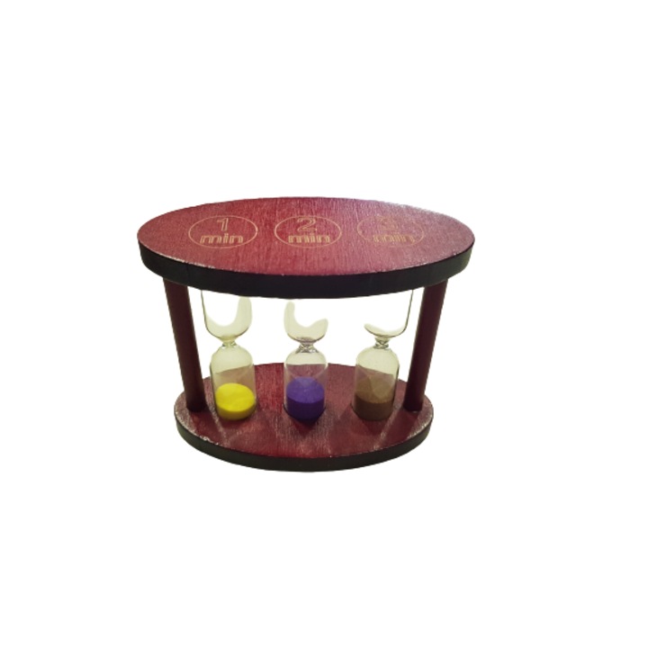 Пясъчен часовник Ahelos, Дървен, 1-2-3 минути