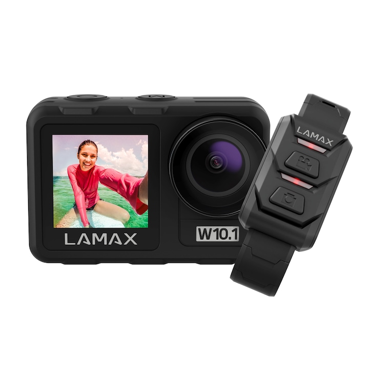 Lamax W10.1 akciókamera dupla kijelzővel és távirányítóval